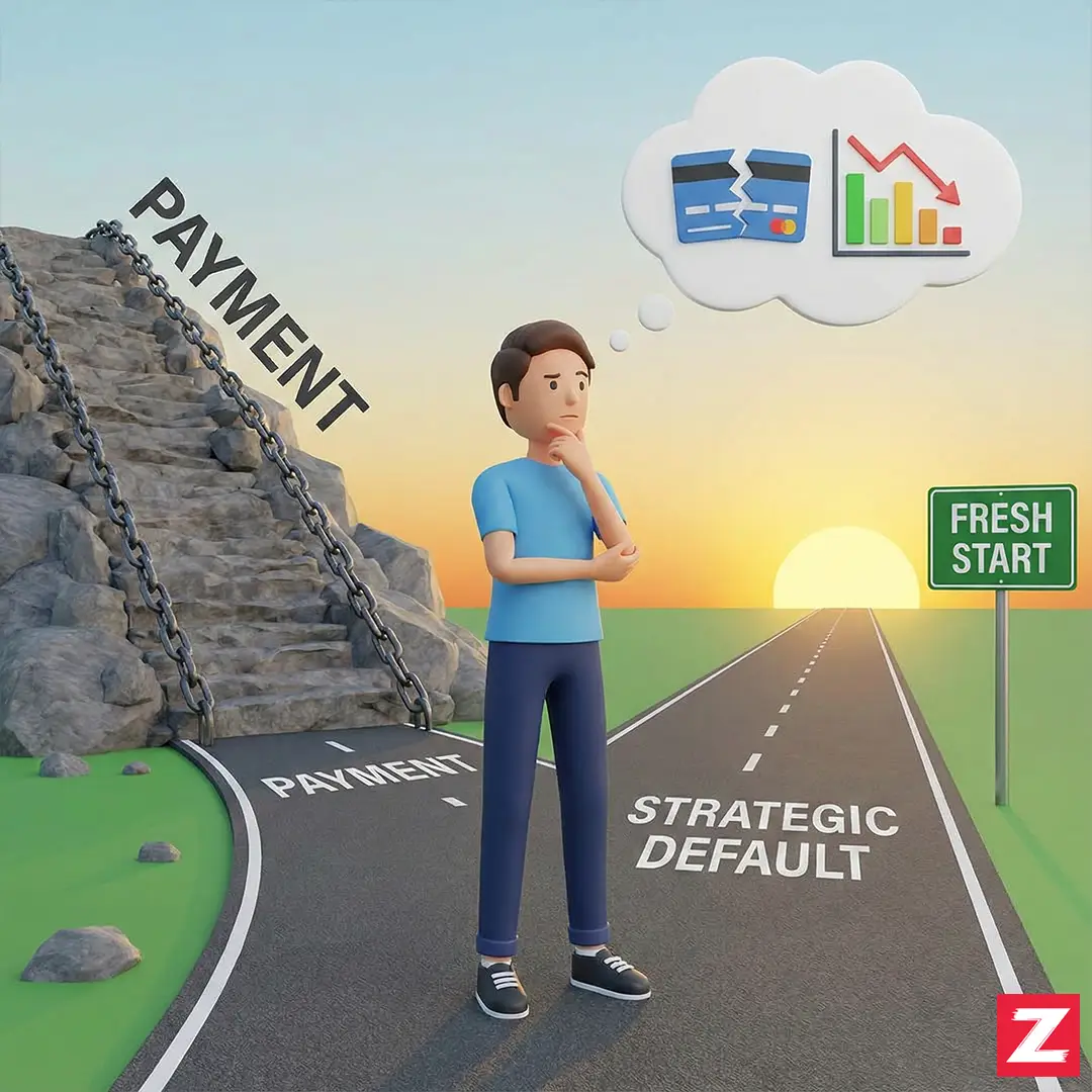 strategic default decision